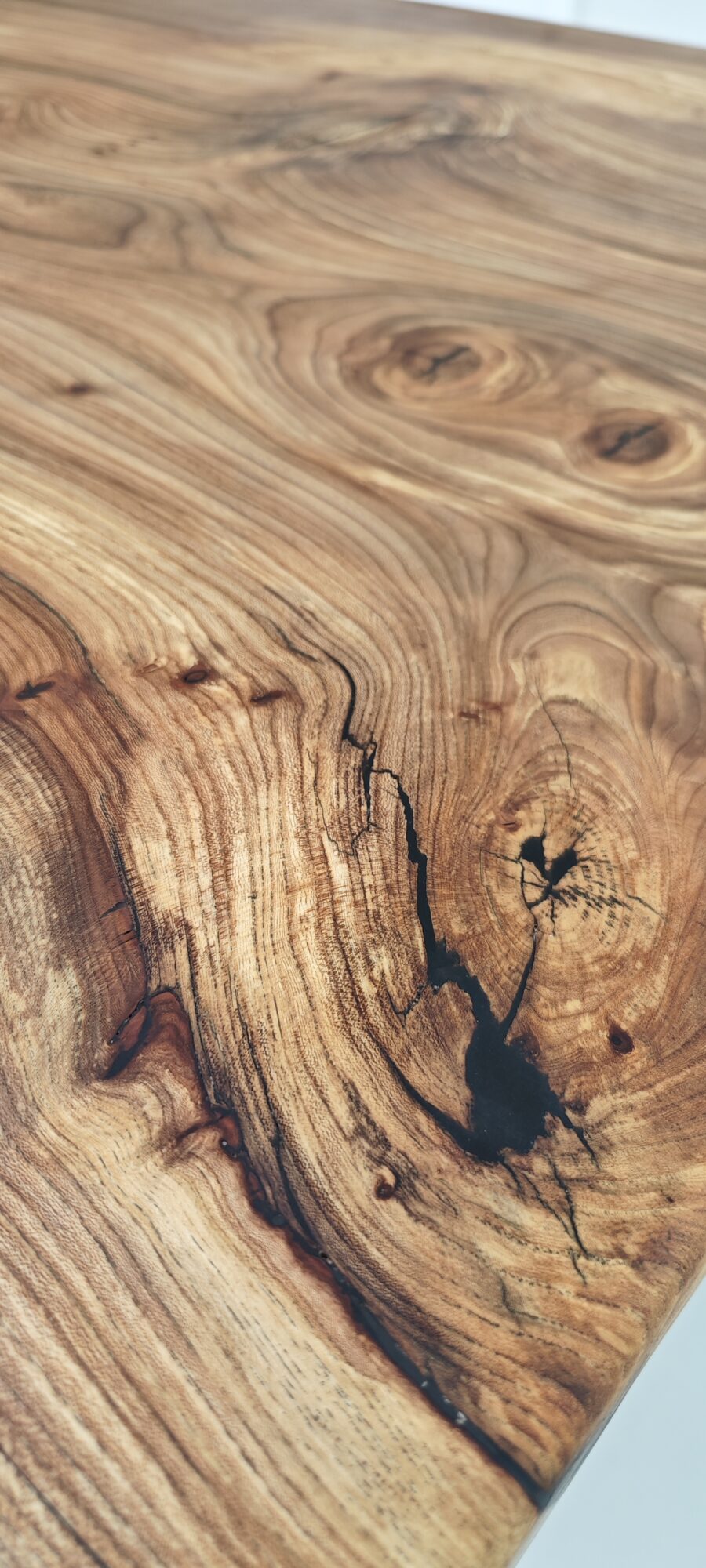 IN STOCK | English Elm Single-Slab Dining Tabletop | Live Edges | 8 Seater | 2.1m x 110cm | Choose Your Own Base, photo 10