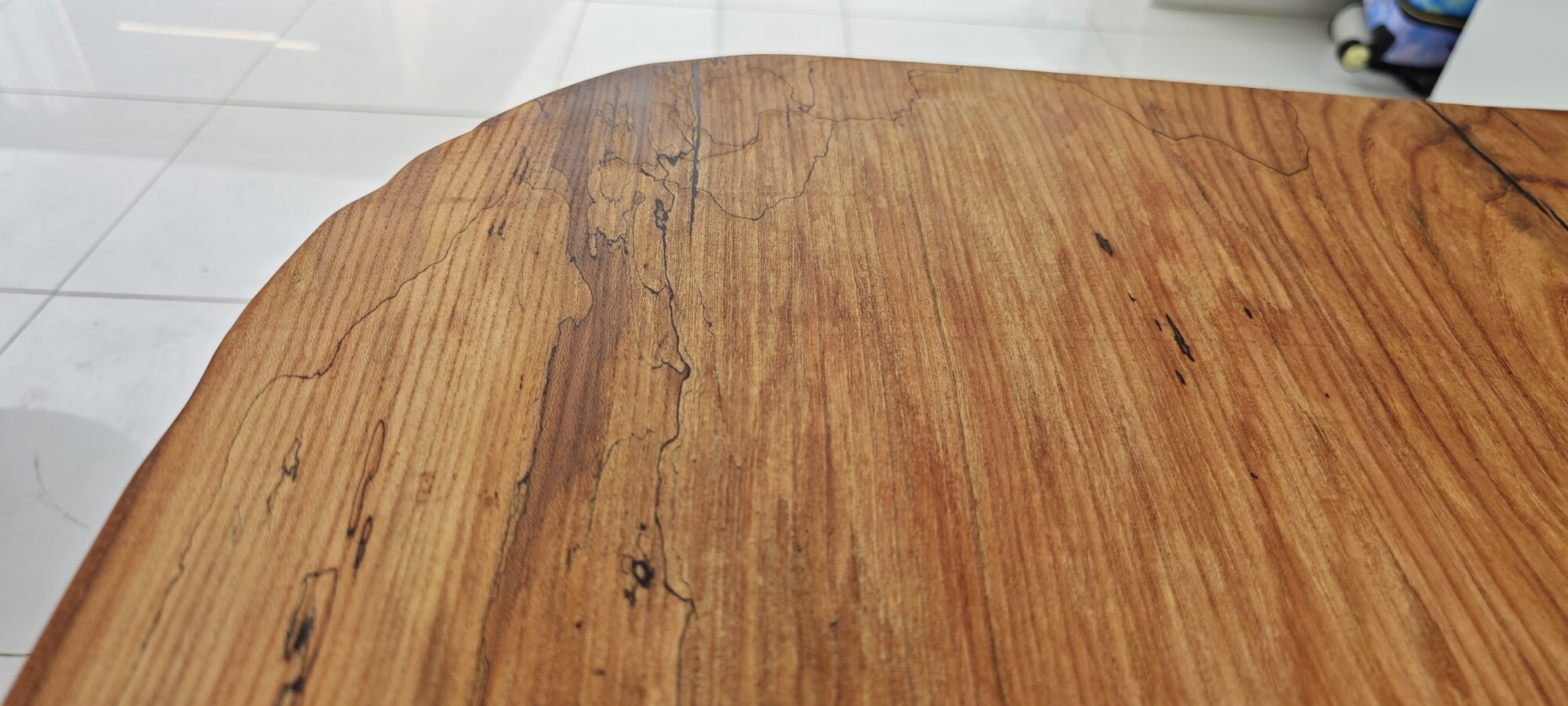 IN STOCK | English Elm Single-Slab Dining Tabletop | Live Edges | 8 Seater | 2.1m x 110cm | Choose Your Own Base, photo 12