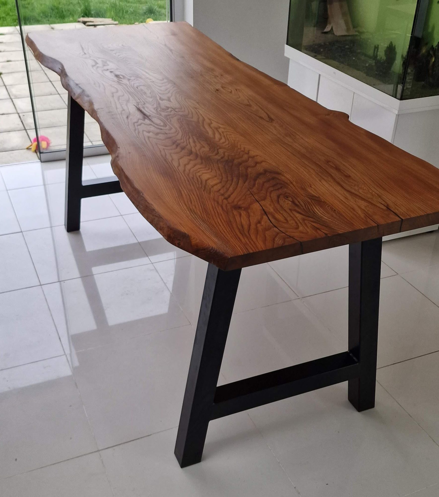 Perch | Live Edge Standing Desk | Rare English Elm | Waney Edge | Handmade, photo 2