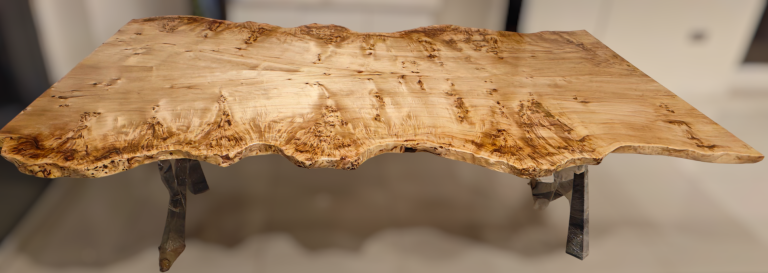 Live Edge Pippy Poplar dining Table