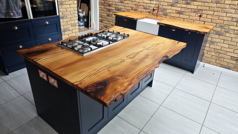 live edge kitchen worktop solid wood luxury high end