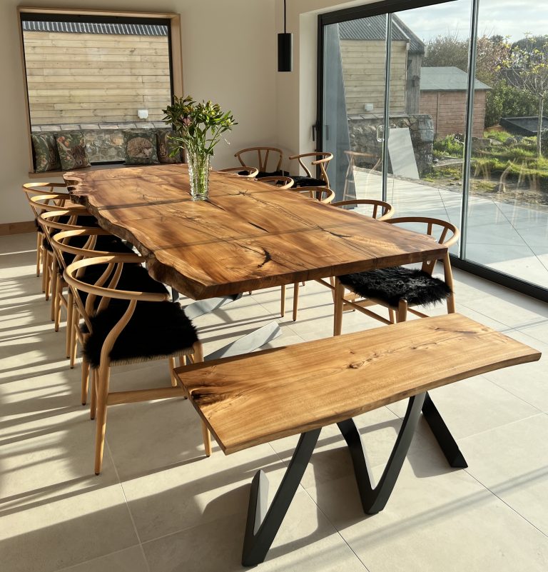 Live Edge Dining Table Elm