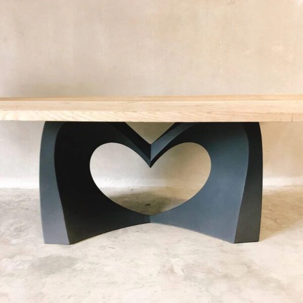 Heart table legs