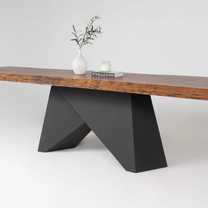 Origami steel table legs