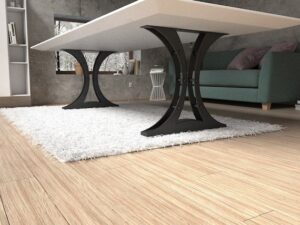 Modern Style Steel Table Legs - Handcrafted in UK -  [SKU100]