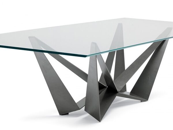 Zazzu Modern Steel Table Base | BESPOKE SIZES | Handmade in UK | Modern Style | Various Colours