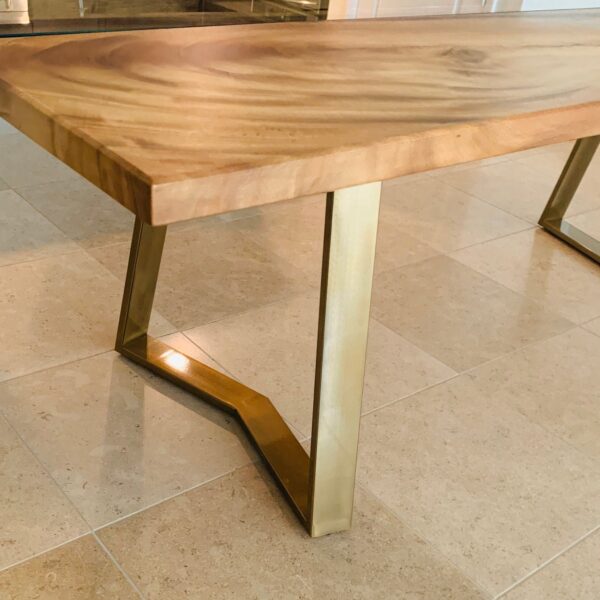 Trapezoid Steel Table Legs | UK Handcrafted | Made to Measure | Any Colour