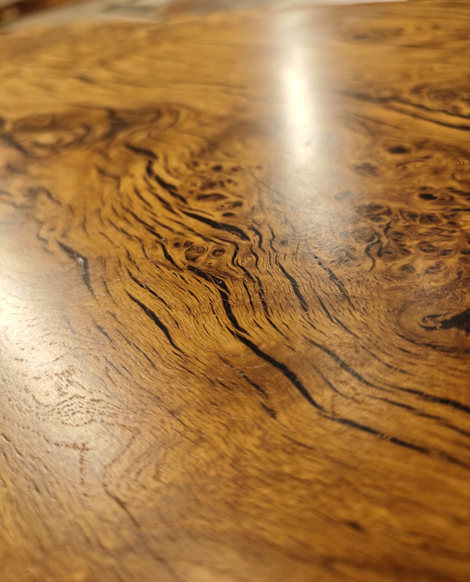 IN STOCK | Burr Oak Single-Slab Tabletop | Live Edges | 8 Seater | 2.1m x 110cm | Choose Your Own Base, photo 4