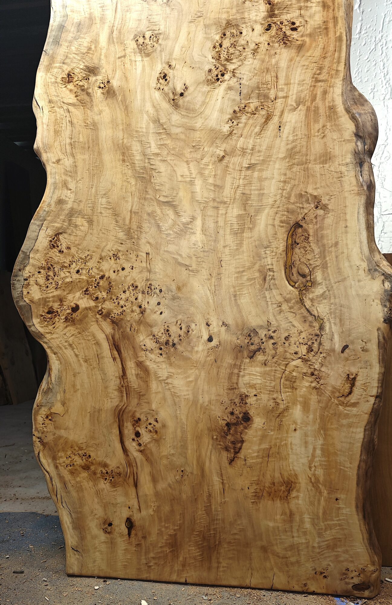 IN STOCK | Mappa Burr Single-Slab Tabletop | Live Edges | 10 Seater | 2.4m x 100cm | Choose Your Own Base, photo 7