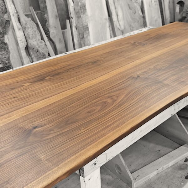 IN STOCK | American Black Walnut Dining Tabletop | Live Edges | 12–14 Seater | 2.8m x 110cm | Choose Your Own Base
