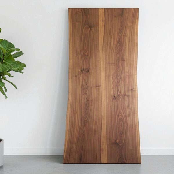 IN STOCK | American Black Walnut Dining Tabletop | Live Edges | 12–14 Seater | 2.8m x 110cm | Choose Your Own Base