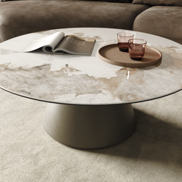 Round Coffee Table Aurorite Ceramic