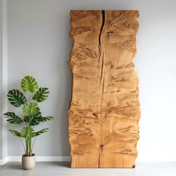 IN STOCK | Mega Burr Oak Single-Slab Tabletop | Live Edges | 12 Seater | 300cm x 120cm | Choose Your Own Base