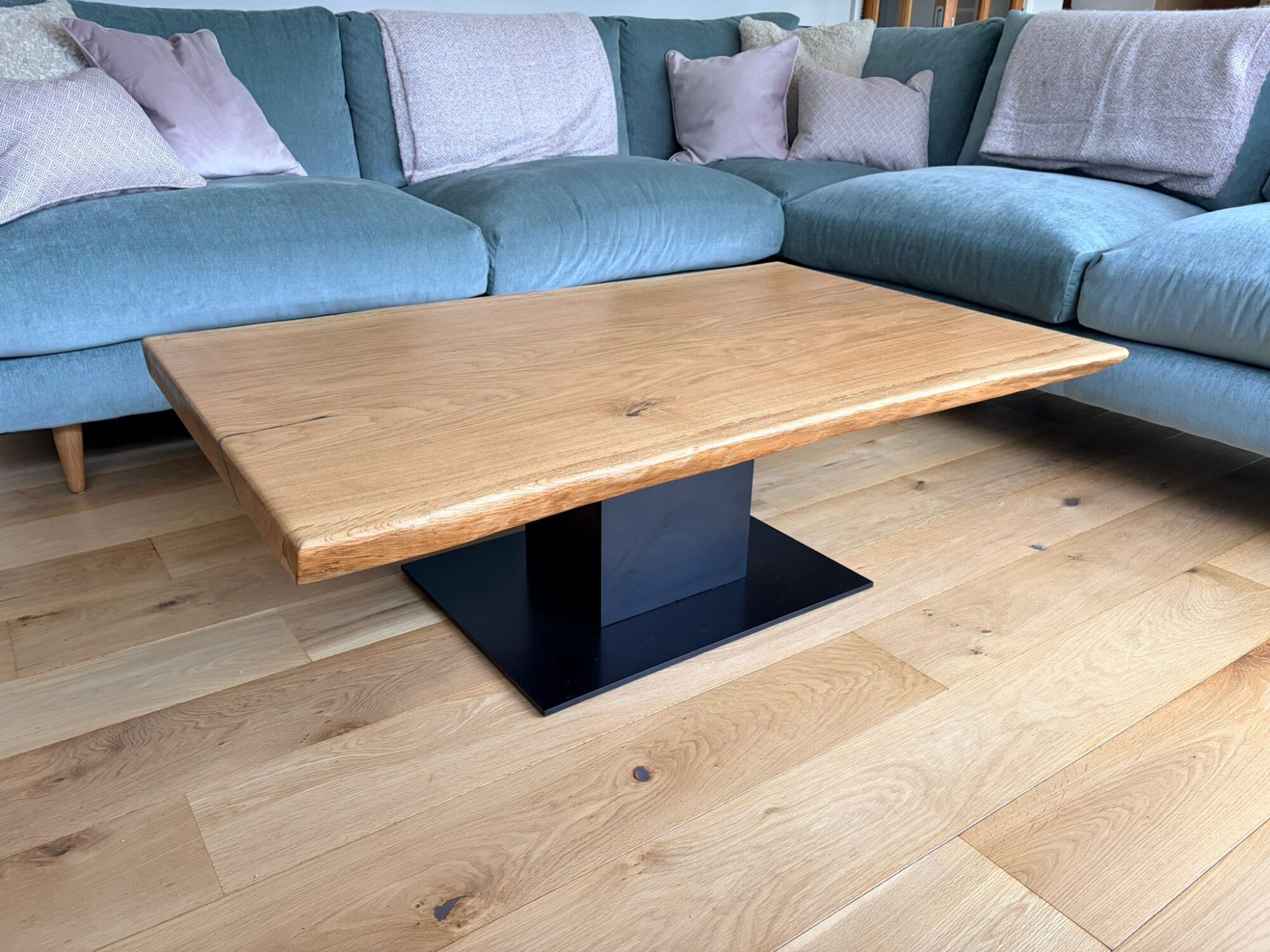 French oak coffee table