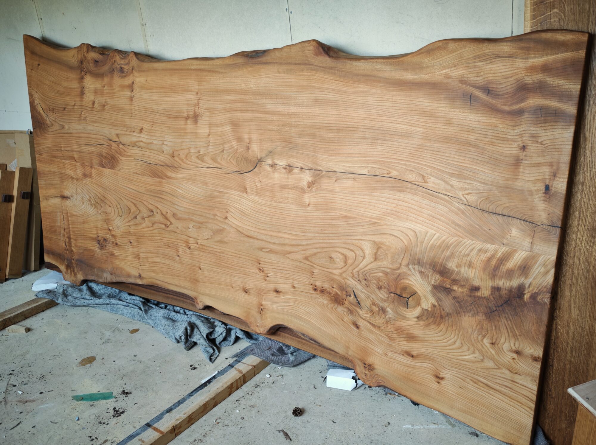 IN STOCK | English Elm Handcrafted Dining Table | 3m x 120cm | Live Edges | Seats 10-12, photo 4