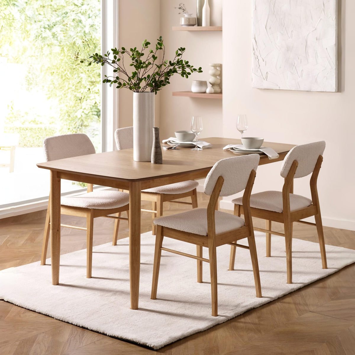 Nuvola dining chair in White
