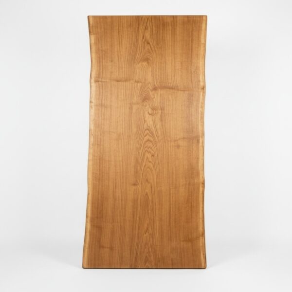 Single slab French Oak dining tabletop, 2400mm × 950mm, with natural live edges